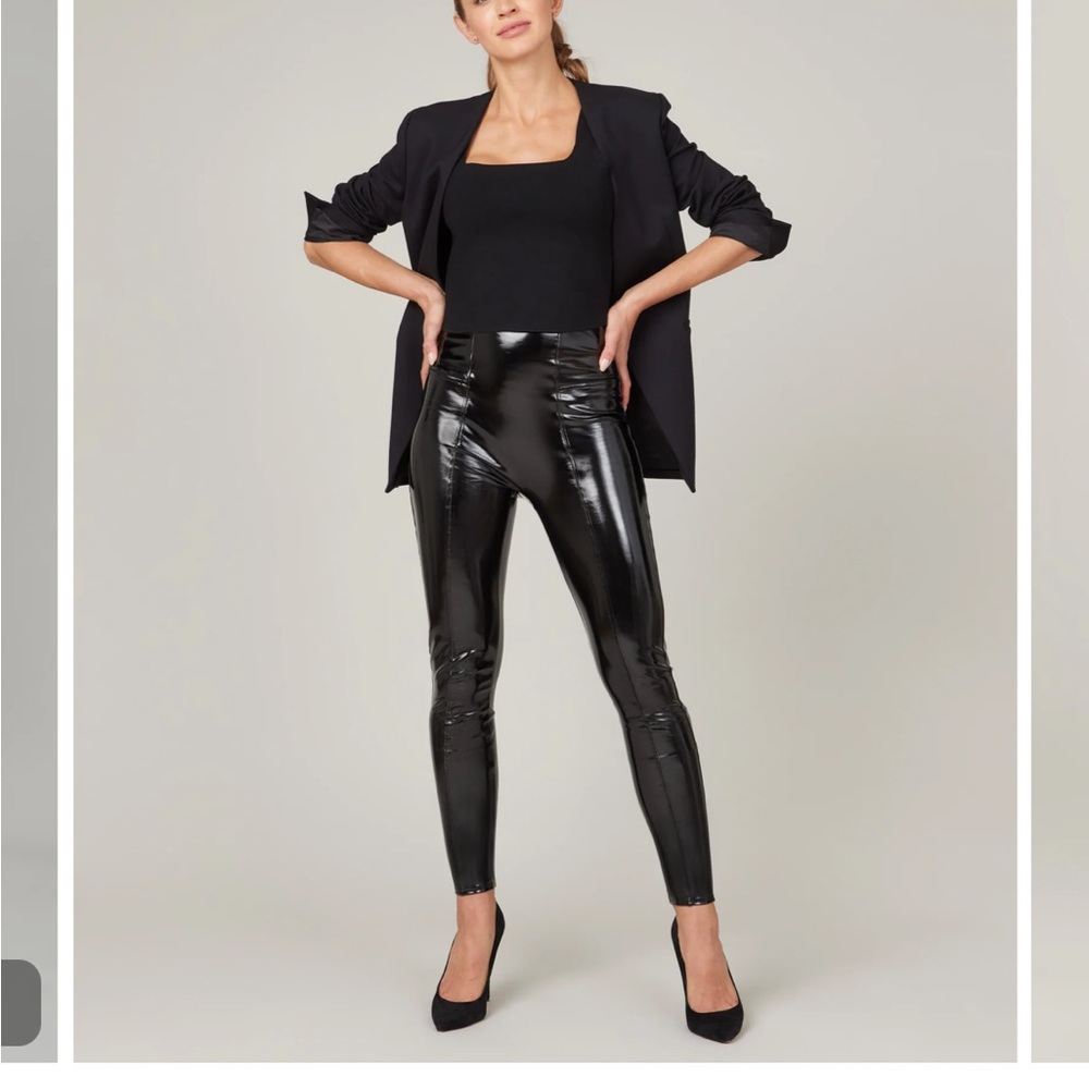 Spanx Faux Patent Leather Leggings
